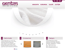 Tablet Screenshot of gentastekstil.com